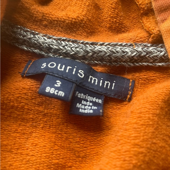 Souris Mini hoodie size 3T fox pattern - Picture 2 of 2